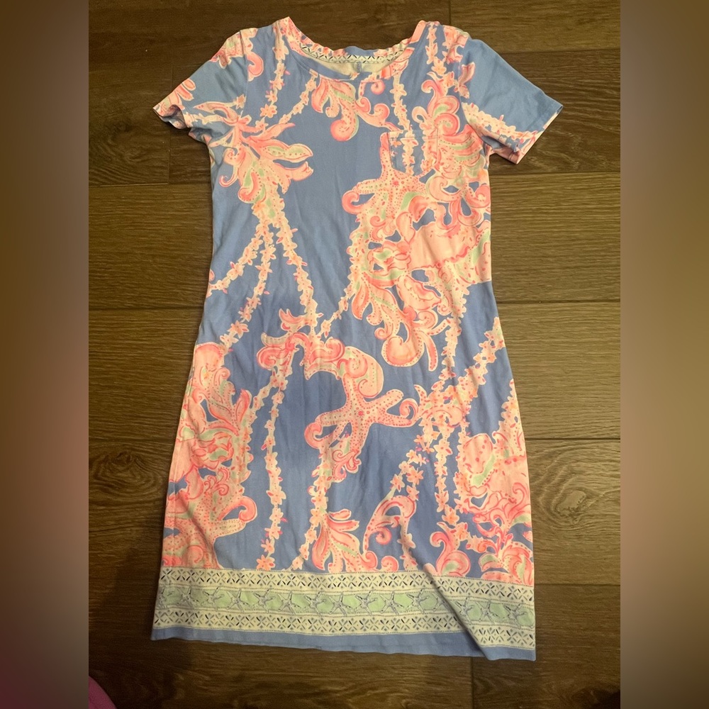 Lilly Pulitzer Declan Dress Blue Peri Go With the Flow